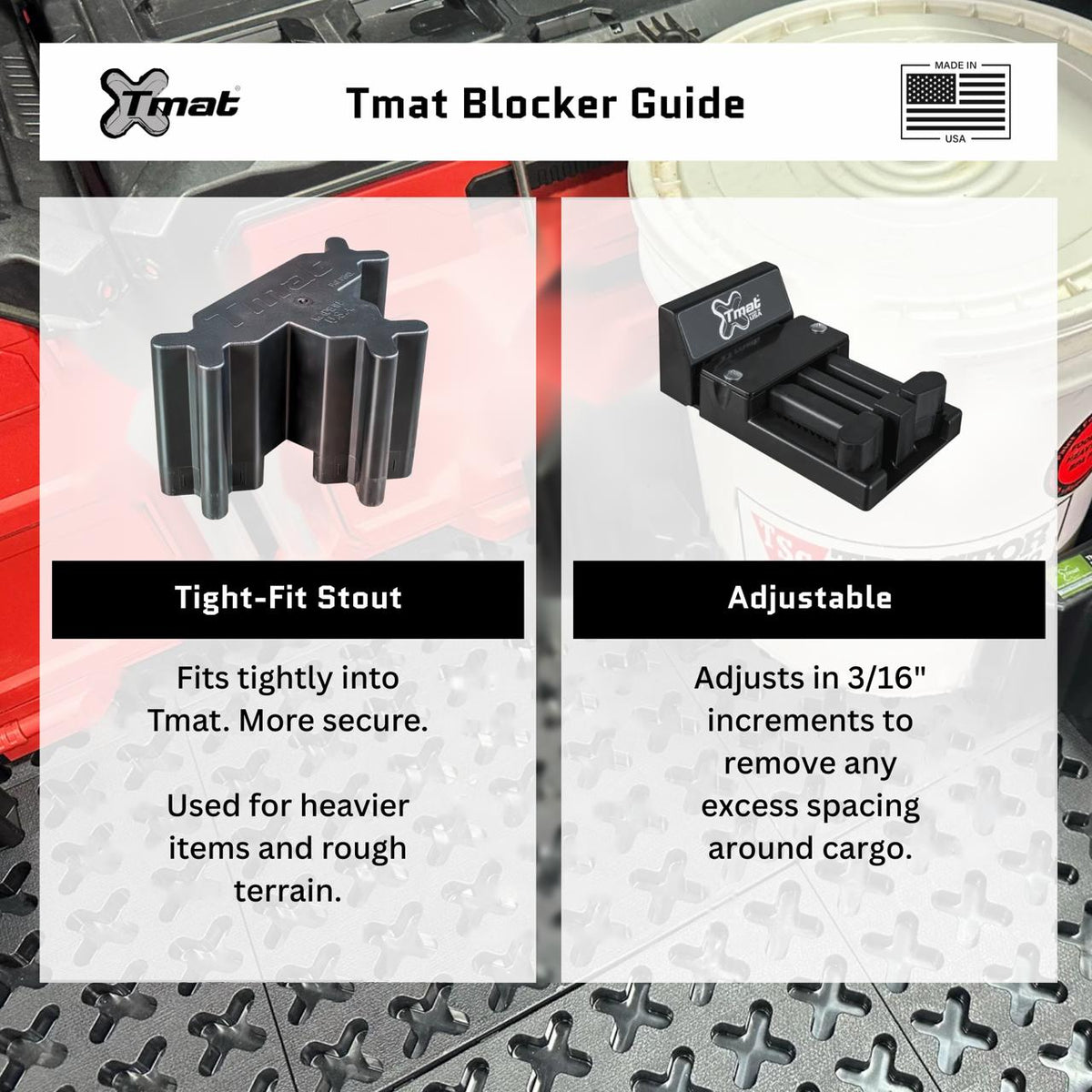 Tmat Tight-fit Stout Stationary Blockers (2-Pack)